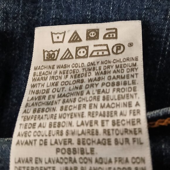 Levi's 512 Jeans Size 12 Perfectly Slimming Straight Leg Blue Denim Stretch - Picture 10 of 10